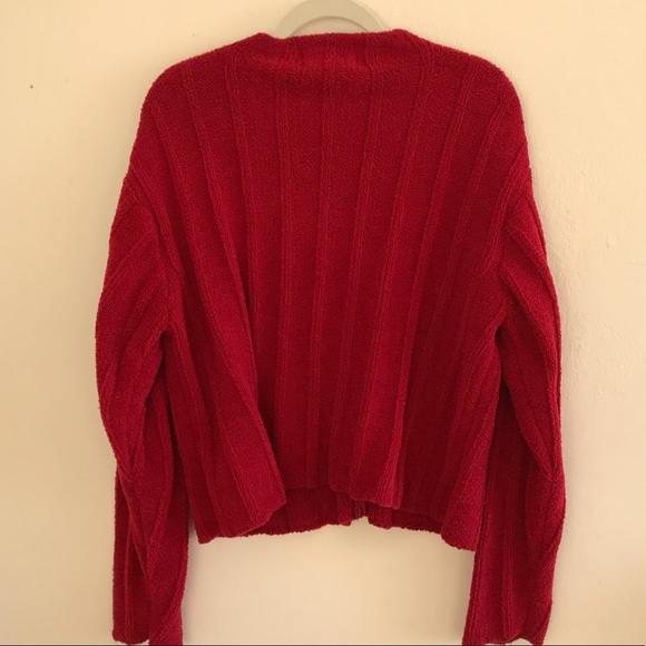 VINTAGE ruby jacket, fluffy and soft! - Picture 5 of 6